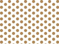 Metalic Gold and White Polka Dots Tissue Paper 20 Inch X 30 Inch - 24 X-Large Sheets High Quality Tissue Paper Made in USA