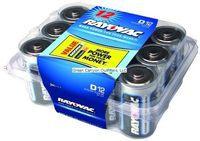 RAYOVAC 814-12PPF Alkaline Batteries Reclosable Pro Pack (C, 12 pk)