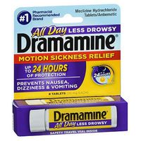 Dramamine Less Drowsy Formula, 8 Tablets (Pack of 8)