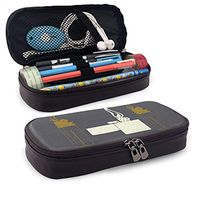 Fire Lighter Matches Leather Big Capacity Makeup Zippered Organizer Pouch