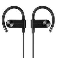 Sports Bluetooth Headphones L LINPA WORLD LEB56 Wireless Earbuds Fast Fuel Waterproof Bluetooth 5.0 HiFi Bass Stereo Earphones with Microphone 12 Hours Playtime for Workout Running Headset-Black