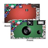 5 Poker Night Custom Disposable Cameras, Can be Personalized, Single Use