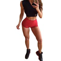 Bokeley Women Yoga Pants, Clearance!Women Butt Lift Fitness Sports Shorts Gym Workout Waistband Skinny Yoga Short Pants (Red, M)