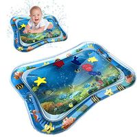 ImaKcc 2Pcs Baby Water Mat Foldable Baby Play Mats for Infants - Inspire Fun of Ocean World and Develop Imaginative for Baby Water mat (Blue)