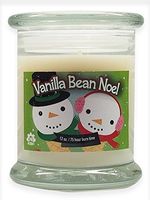 S&M Web Widgets Vanilla Bean Noel Scented Candle Soy Wax 12oz Glass Jar Candle Packaged in Gift Box- Winter Christmas Candle