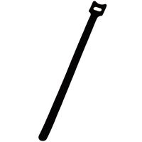 NavePoint 10 Inch Hook and Loop Reusable Strap Cable Cord Wire Ties 50 Pack Black