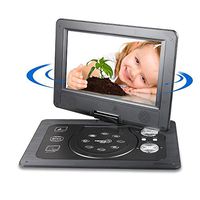 Lantusi 10.1" Portable DVD Player with Swivel Screen,Travel Car MP3 MP4 Player,SD Card Slot and USB Port - Black(US STOCK)