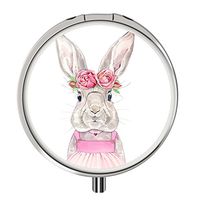 Pill Cases Metal,Custom Round Medecine Case Medecine Bottle Mini Travel Pill Vitamin Decorative Box Case Holder