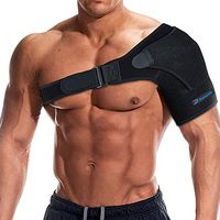 Dunamis Premium Shoulder Brace: Pain Relief & Support Brace for Men & Women| Adjustable Compression Wrap Band for Left & Right Shoulder| Relieve Rotator Cuff Injury, Dislocated Joint & Shoulder Pain