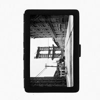 Perfection In Style Black Color Metal Cigarette Case Vintage New York Design 002