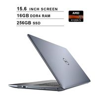 Dell 2019 Premium Inspiron 15 5000 15.6 Inch Laptop, AMD Ryzen 5 2500U up to 3.6 GHz, AMD Radeon Vega 8, 16GB DDR4 RAM, 256GB SSD, HDMI, Bluetooth, WiFi, DVD, Windows 10 Home, Blue