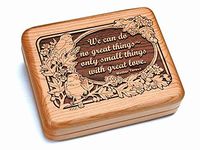 Heartwood Creations Hinged Box 7x6 - Mother Teresa