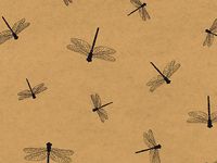 Dragonflies Kraft Tissue Paper120~20"x30" Half Ream Tissue Prints (2 Unit, 120 Pack per Unit.)