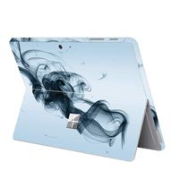 MasiBloom Protective Decal Sticker Protector Laptop Cover Skin for 10" 10 inch Microsoft Surface Go (2018 Released) (for 10" Surface Go, Decal- Smoke Light Blue)