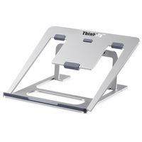 Thinkfly Aluminum Adjustable Laptop Stand for Macbook Air Pro / Notebook / Tablet / iPad Universal 6 Levels Adjustable Foldable Portable Up to 15" Metal Stand