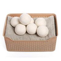 Yiiena 4 Pack 3'' Wool Dryer Balls Wool Organic Fabric Softener Shorten Drying Time