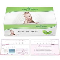 Easy@Home Newly Launched Ovulation Predictor Kit Including 100 LH Test Strips and 40 HCG Test Strips Plus Progression Card, Ovulatory Monitor Test for Ovulation Progression Tracking, 100LH+40HCG