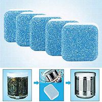 15pcs Effervescent Tablet Washer Cleaner,Solid Washing Machine Cleaner,Deep Cleaning Remover with Triple Decontamination for Bath Room Kitchen