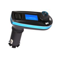 Bluetooth FM Transmitter, Alloyseed MP3 Player FM Transmitter Hands-free Car Kit Charger, Dual USB Charging 5V/2.1A Output, Micro SD/TF Card Reader Slot for iPhone SE 6s 6s Plus iPhone 6 6 Plus, iPad