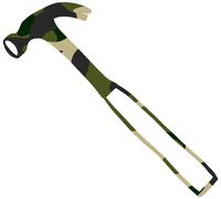 hBARSCI Hammer Vinyl Decal - 5 Inches - for Cars, Trucks, Windows, Laptops, Tablets, Outdoor-Grade 2.5mil Thick Vinyl - Camo Print