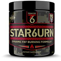 T6 STAR6URN – Thermogenic Fat Burner, Weight Loss Pills for Men and Women with Chromium, Pure Forskolin and 7 More Shredding Diet Ingredients - Appetite Suppressant, 30 Day Supply