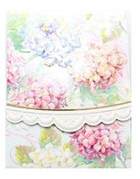 for Arts Sake Carol Wilson Embossed Purse Pads Note Pad (Soft Hydrangas)