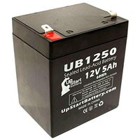 Replacement for Belkin F6H500-USB Battery - Replacement UB1250 Universal Sealed Lead Acid Battery (12V, 5Ah, 5000mAh, F1 Terminal, AGM, SLA) - Includes Two F1 to F2 Terminal Adapters