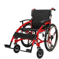PLLP Medical Rehab Chair, Wheelchair,Sport Type Wheelchairs 15Kg Portable Folding Ergonomic Advanced Comfortable Armrest Adjustable Backs Legs 100Kg Load Bearing 44 41Cm Seat Width