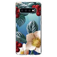 Compatible for Samsung Galaxy S10E Case,Ultra Thin Floral Series Art Design Soft Flexible Silicone Crystal Clear Transparent Shell Shockproof Protective case Anti-Yellowing Bumper Cover (1)