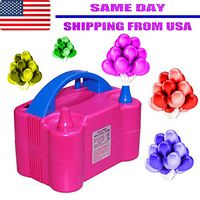 Two Nozzle Color High Power Air Blower Electric Balloon Inflator Pump - 1PK
