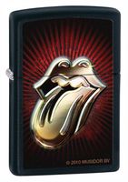 Zippo Black Matte Rolling Stones Lighter