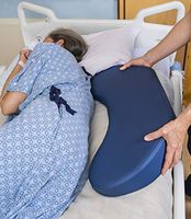 Jewell Nursing Solutions Bed Sore Rescue Turning Wedge for Patients - Positioning Hospital Pad with Contoured Sacral Coccyx Area and Pressure Distribution Layered Foam to Deter Bed Sores