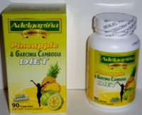 PINEAPPLE AND GARCINIA CAMBOGIA 90 CAPSULES 500mg. ADELGAPINA SLIMMING CAPSULES