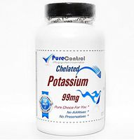 Chelated Potassium 99mg // 100 Capsules // Pure // by PureControl Supplements