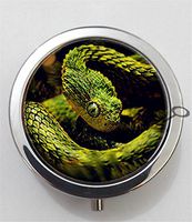 BlackKey Snake 3-Compartment Decorative Pocket Gift Box Case Organizer for Pill, Color 1 -2219