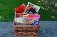 Remote Control Basket. Approximate Measurements are: 7.5" L X 7" D X 4.5" T (Front) and 6.25" (Rear)