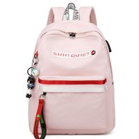 Choco Mocha Girls Backpacks for Teen Girls School Water Resistant College Charging Backpack for Women Bookbag Casual Travel Daypack Side Pocket with 15.6 Inch Laptop Sleeve Pastel Pink