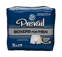Prevail Boxers for Men Maximum Absorbency Small/Medium 12 ea (Pack of 4)