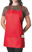 KNG Pack of 2 - Red Adjustable Bib Apron - 3 Pocket