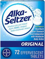 Alka-Seltzer Effervescent Tablets, Original 72 ea (Pack of 3)