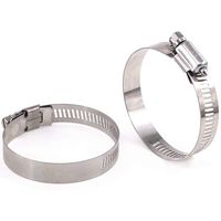 Glarks 20Pcs 304 Stainless Steel Adjustable 40-63MM Range Worm Gear Hose Clamps Assortment Kit, Fuel Line Clamp for Water Pipe, Plumbing, Automotive and Mechanical Application (40-63MM)