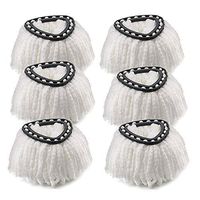 BBT BAMBOOST Mop Head Replacement Fit for OCedar Microfiber Easywring Spin Mop Refill - 6 Pack