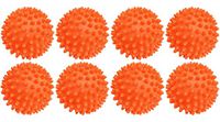 Dryer Balls 8 Pack Orange- Reusable Dryer Balls Replace Laundry Drying Fabric Softener and Saves You Money - Measures - 2.75inD