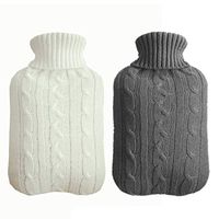 Outgeek 2PCS Hot Water Bottle Cover Creative Knit Cover Hot Water Bag Cover