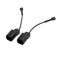 uxcell 2pcs Black Car Horn Speaker Adapter Wiring Harness Pigtail Socket for Honda