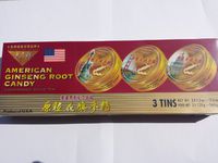 American Ginseng Root Candy 3 Tinsx4.2oz