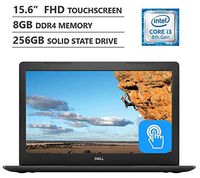 Dell Inspiron 5000 15.6" Full HD Touchscreen Laptop, Intel Core i3-8130U up to 3.40GHz, 8GB Memory, 256GB Solid State Drive, Backlit Keyboard, Wireless-AC, Windows 10, Black (Renewed)