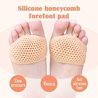 Silicone Forefoot Pad Foot Pain Relief Versatile Use Reusable (White)