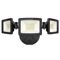 Onforu 50W LED Security Light, 5000LM Super Bright Outdoor Flood Light, IP65 Waterproof, 5000K Daylight White 3 Adjustable Heads Wall Light for Garage, Patio, Garden, Porch, Yard