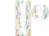 Pack Of 100, Party Confetti 5 X 3 X 11" Cello Bags 1.2 Mil For Gift Baskets, Candy, Nuts Or Small Items